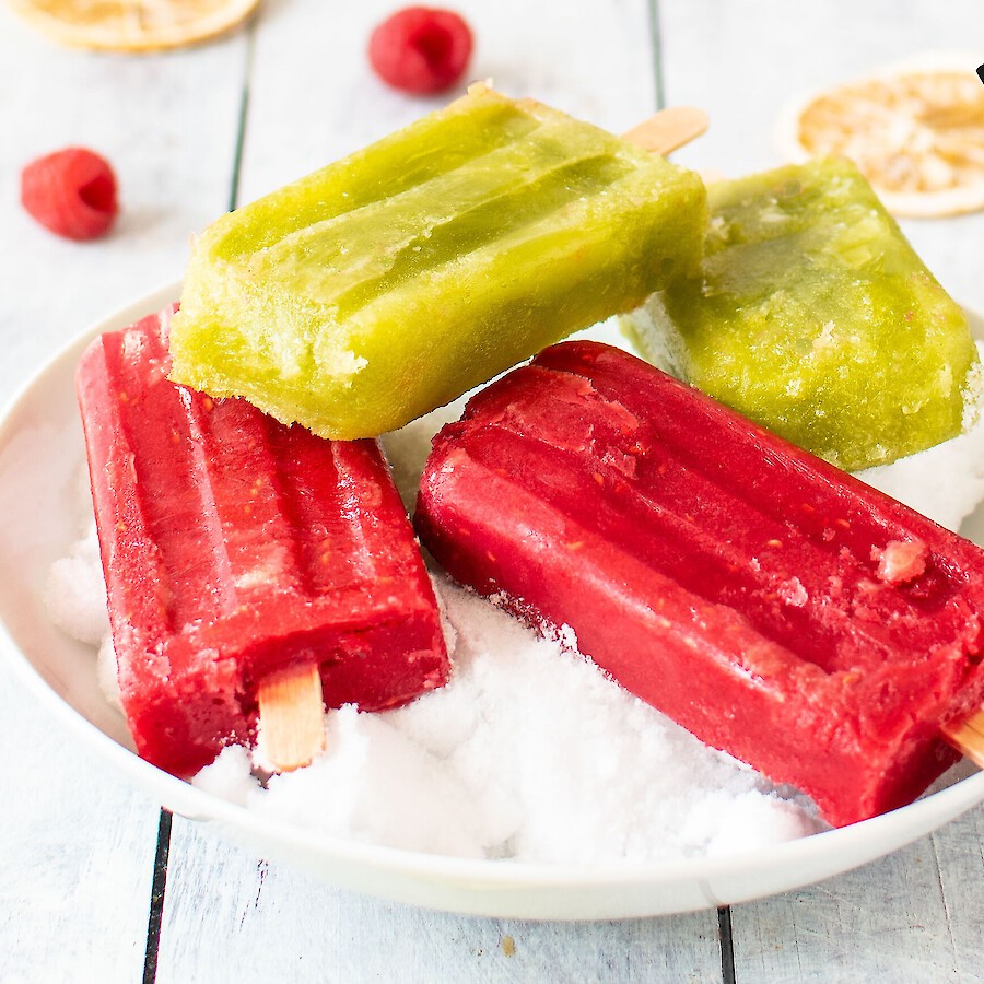 Ice Pops - Rezepte mit Herz|Gin Tonic Basilikum und Raspberry Margarita Ice Pops