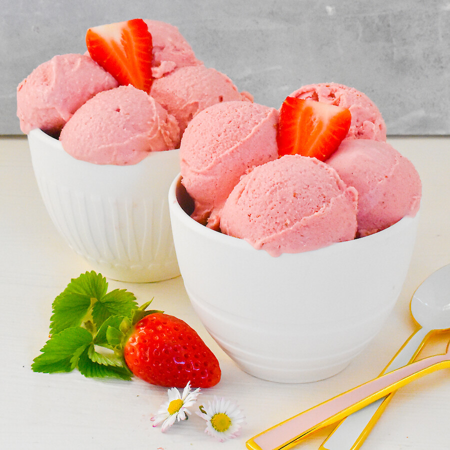 Erdbeer-Eis - Rezepte mit Herz|Erdbeer-Eis