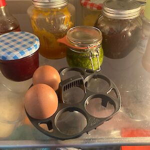 Eierhalter im Kühlschrank