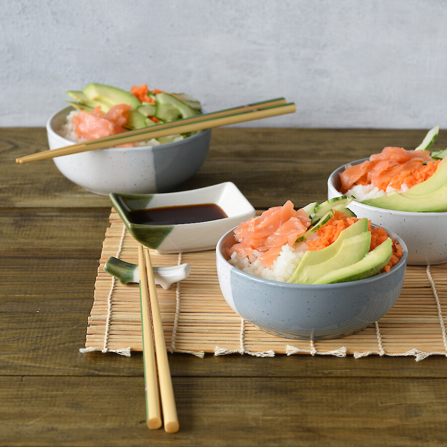 Sushi Bowl mit Lachs