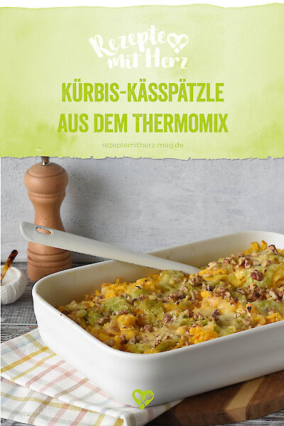 Kürbis-Käsespätzle aus dem Thermomix ♥ Rezepte mit Herz