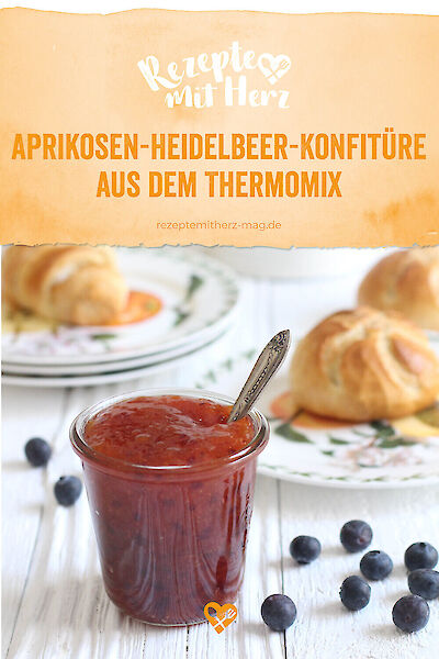 Aprikosen-Heidelbeer-Konfitüre aus dem Thermomix® ♥ Rezepte mit Herz