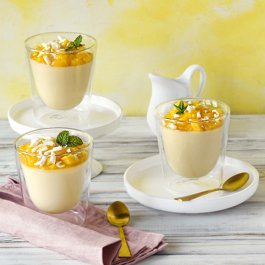 Weiße Schoko-Mousse