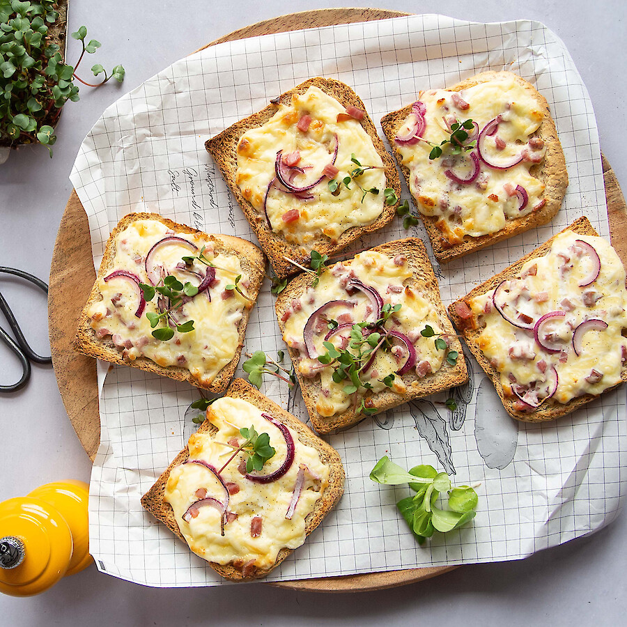 Flammkuchen-Toast - Rezepte mit Herz|Flammkuchen-Toast