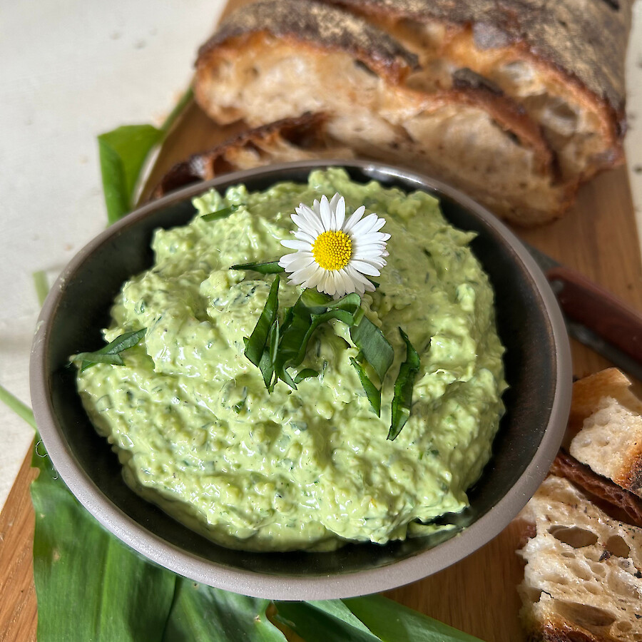 Bärlauch-Käse-Aufstrich - Rezepte mit Herz|Bärlauch-Käse-Aufstrich aus dem Thermomix®