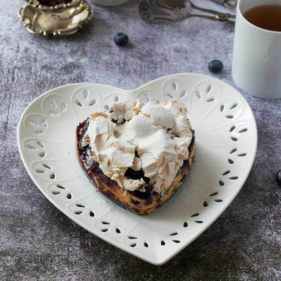 Heidelbeerkuchen mit Baiser aus dem Thermomix®