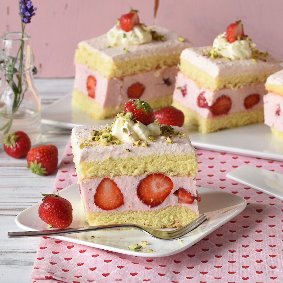 Erdbeer-Joghurt-Schnitten aus dem Thermomix®