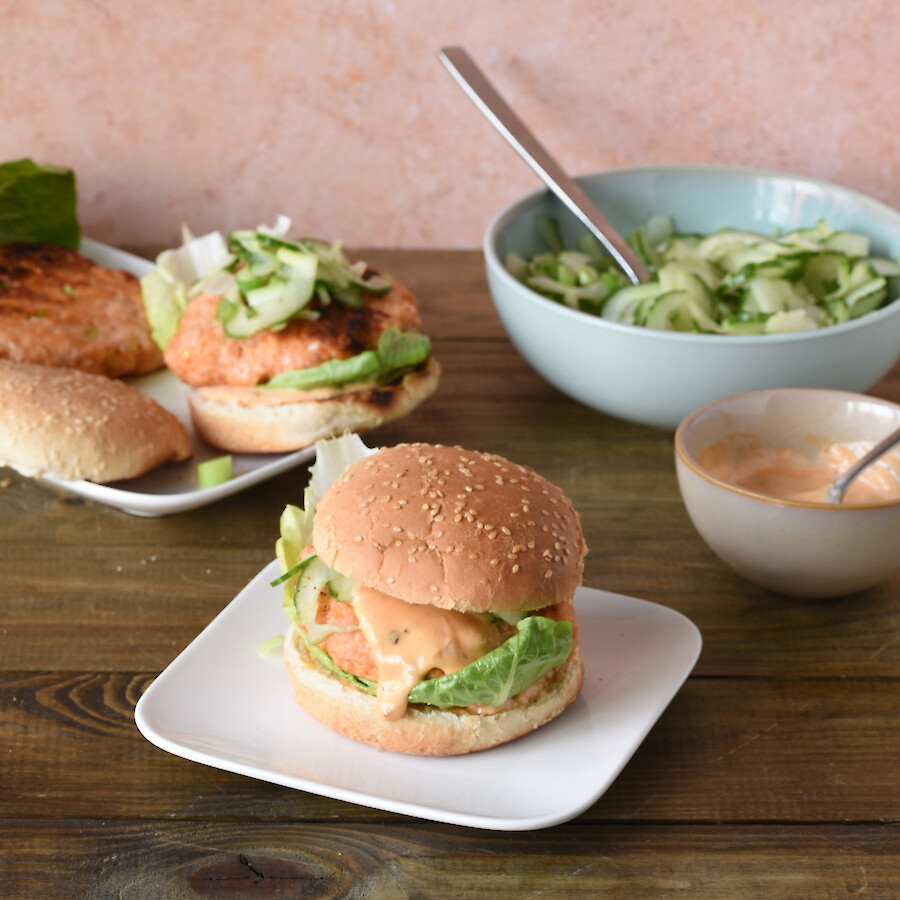 Lachs-Burger